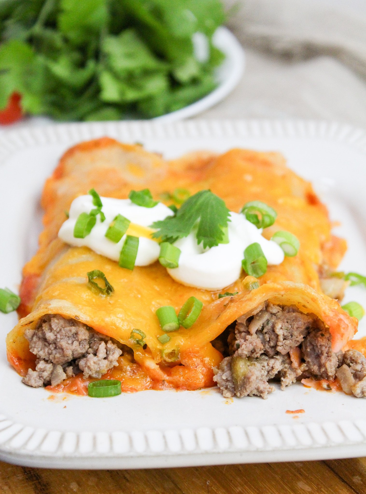 Pioneer Woman's Beef Enchiladas