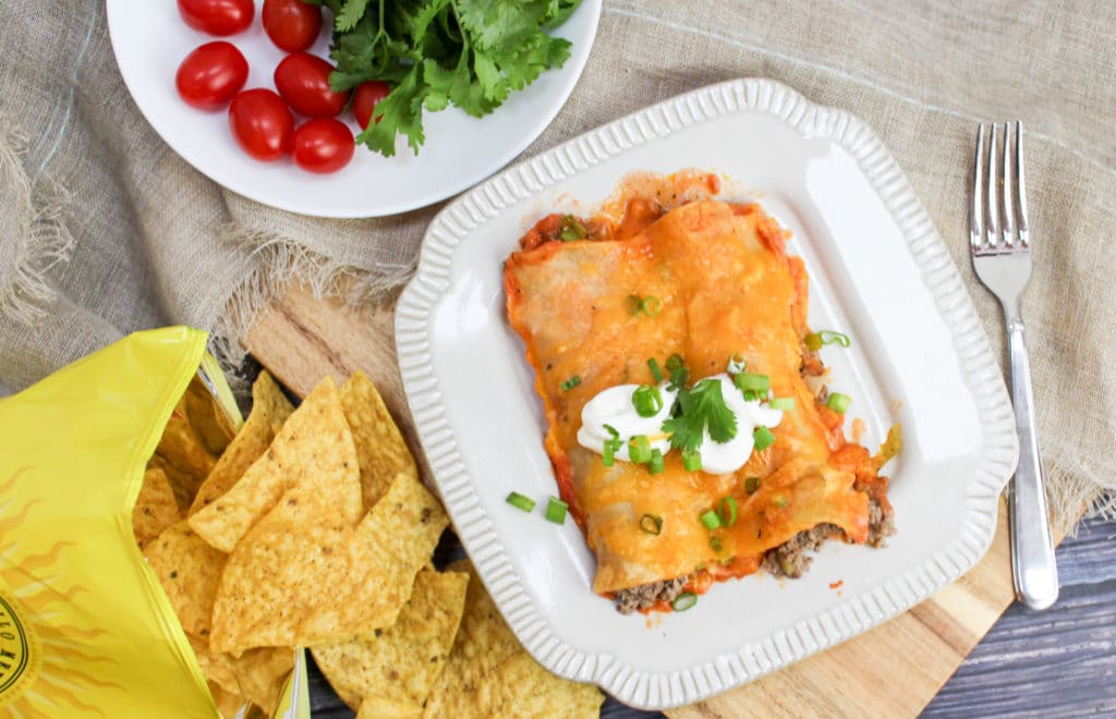 enchiladas on a plate