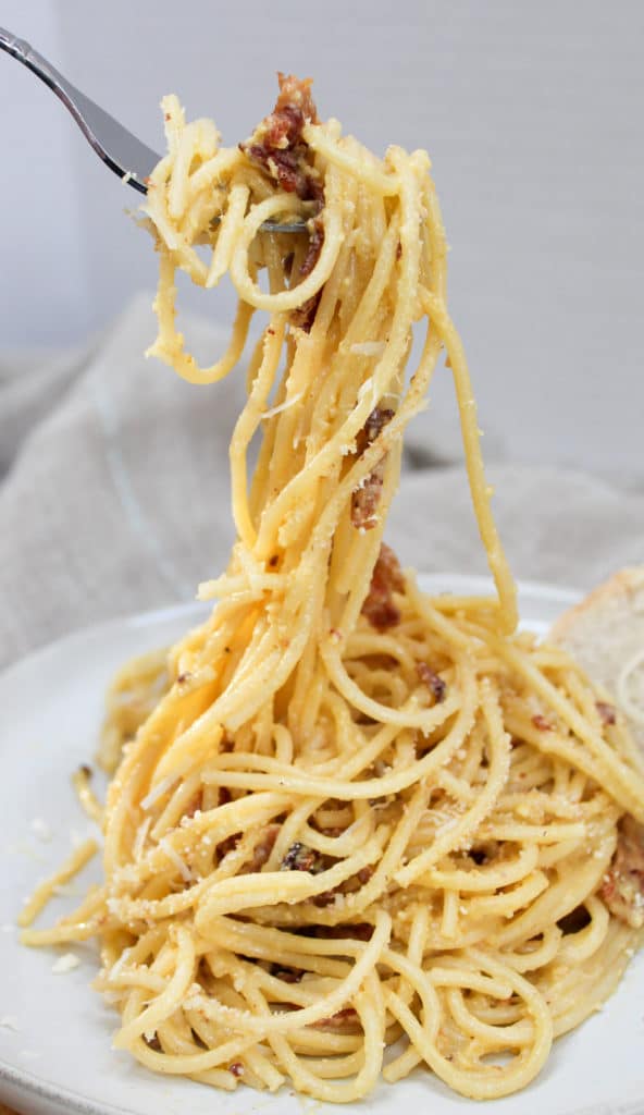 pasta on a pate