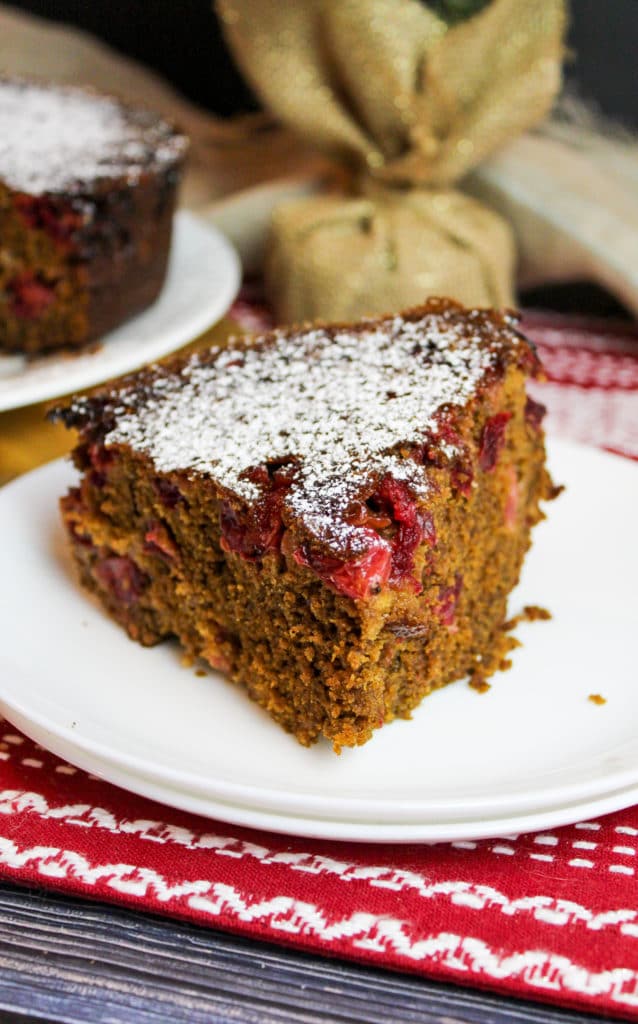 gingerbread cake on a plate