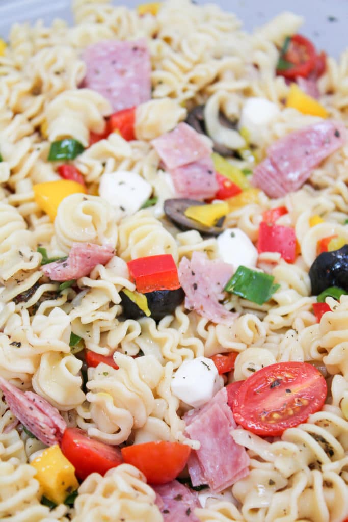 pasta salad close-up