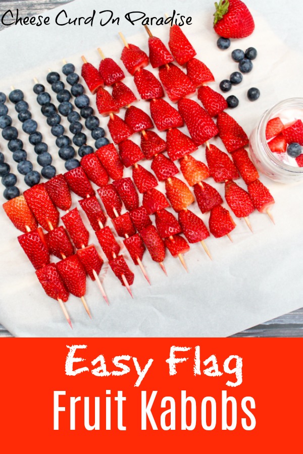 fruit kabobs on a tray