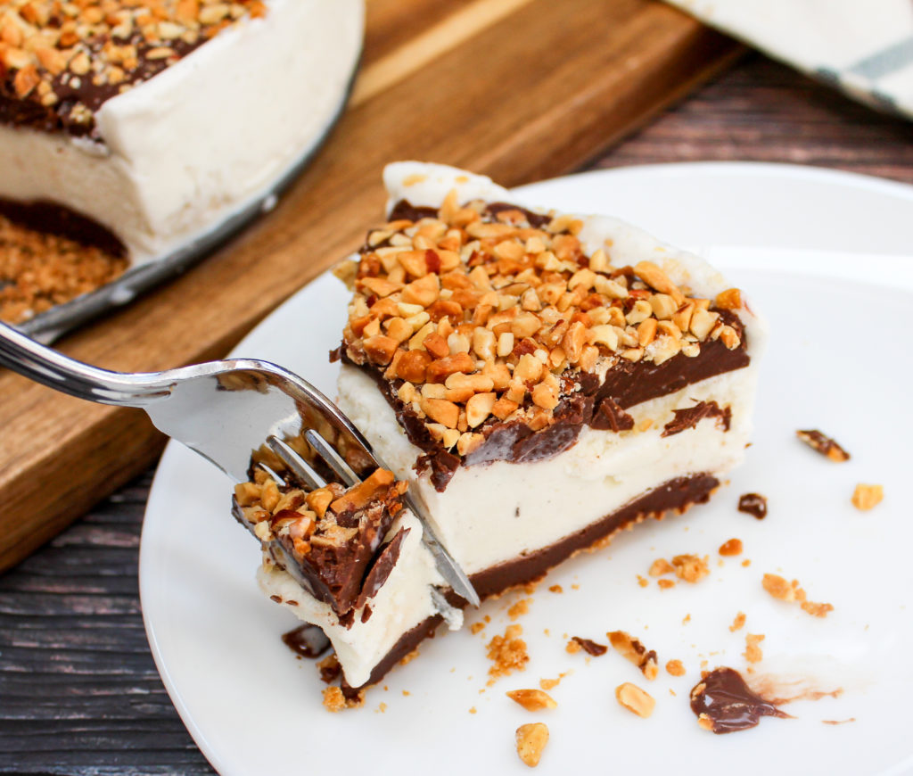 Slice of ice cream cake