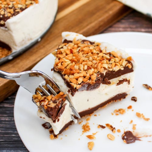 Slice of ice cream cake