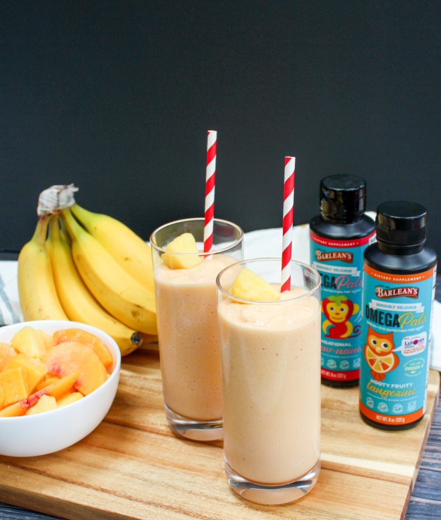 smoothies in glasses