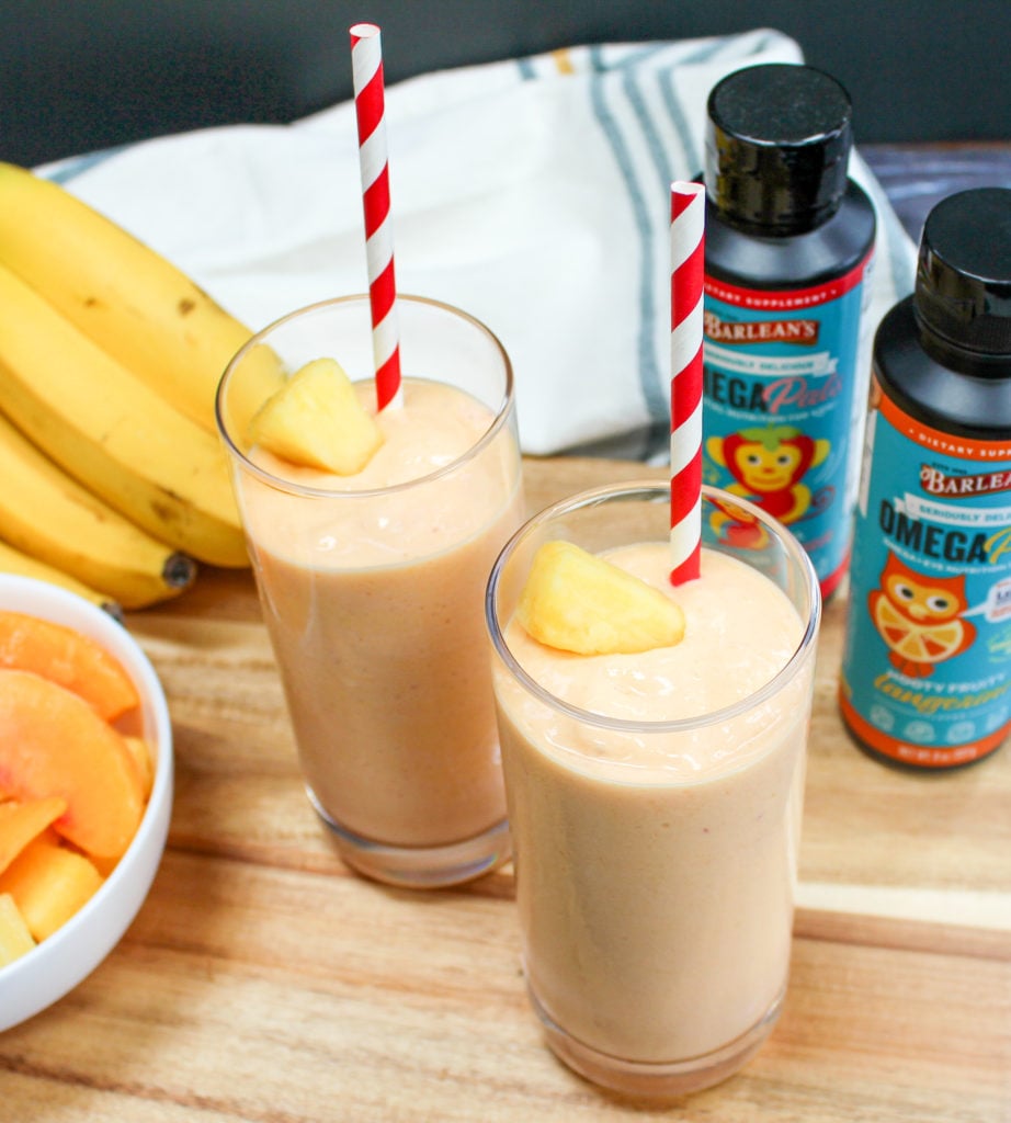 smoothies in glasses