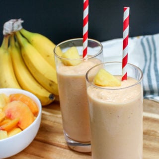 smoothies in glasses