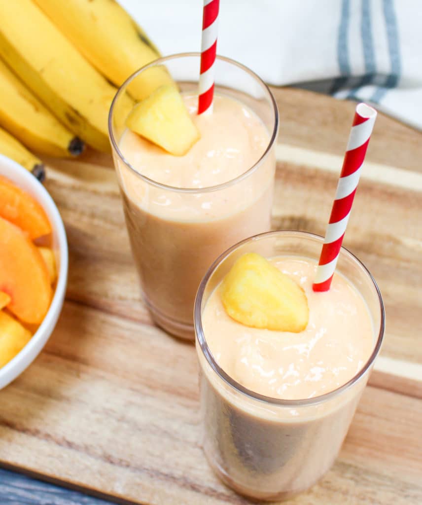 smoothies in glasses