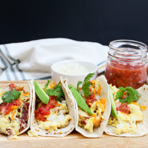 tacos on a platter