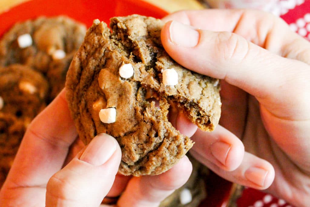 cookies being broken in half