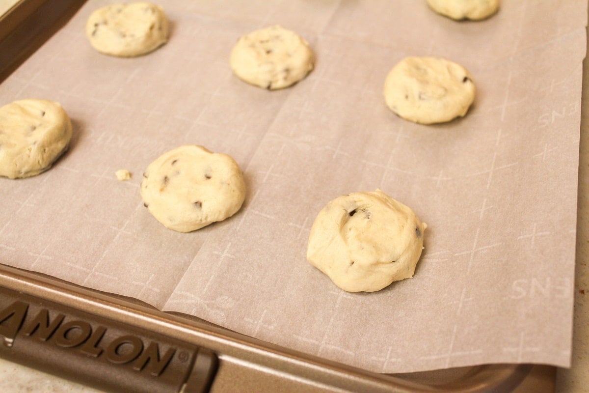 cookies on a sheet