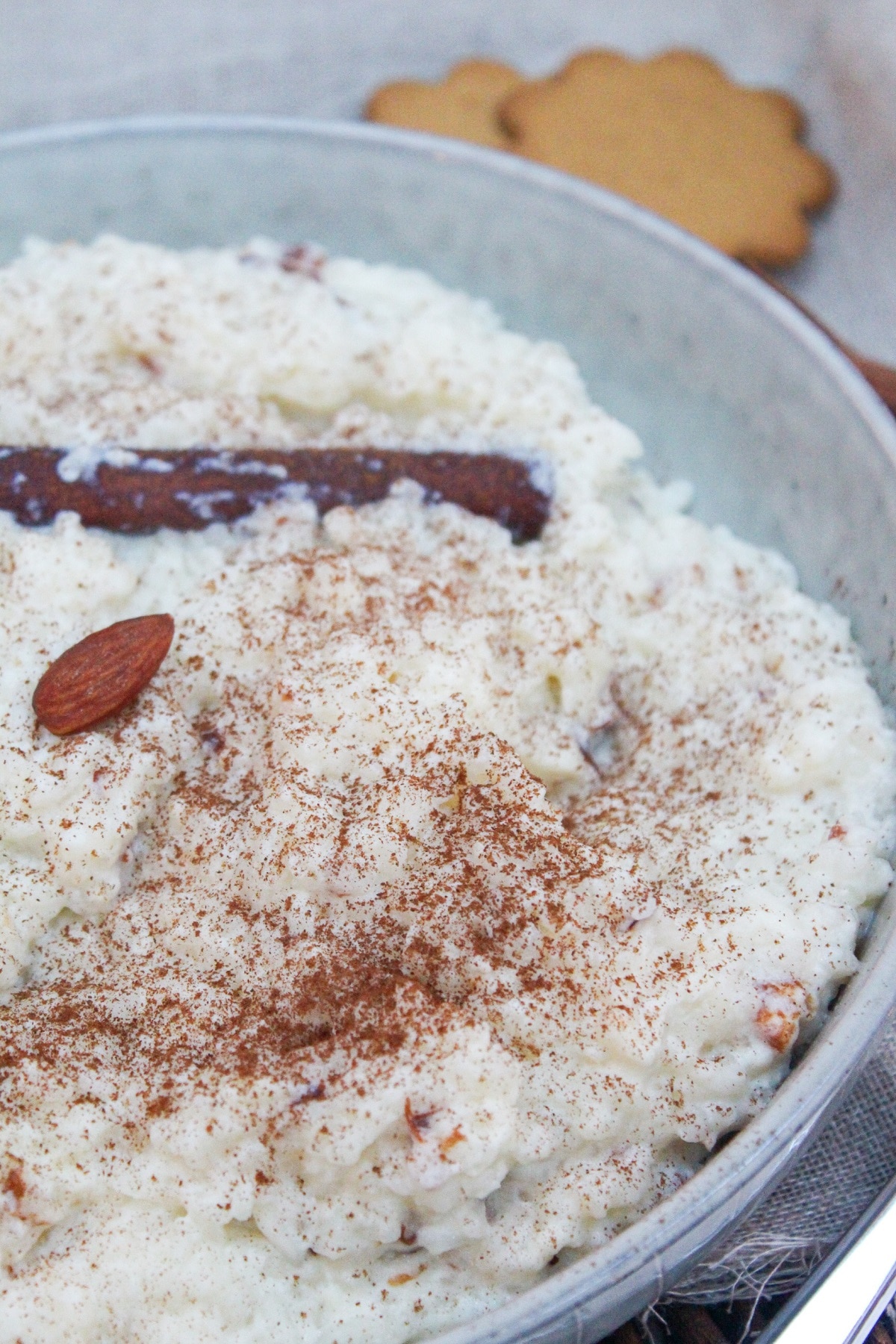 swedish rice pudding in a bowl
